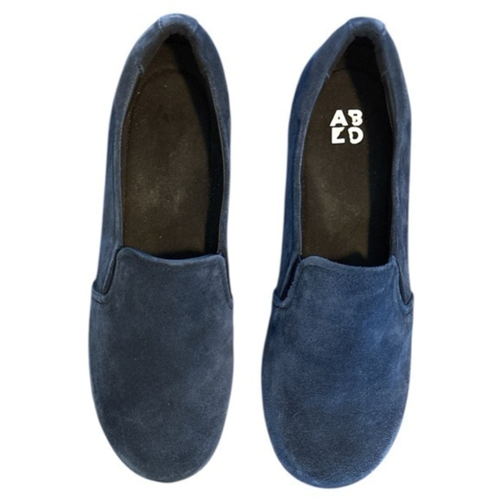 Abeo Ayka Metatarsal Navy Suede Slip On Clogs Mules Shoes Size 9.5
